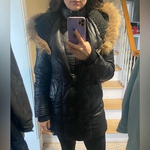 RUDSAK medium coat with real fur (not removable)